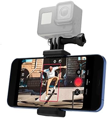 Pivo Action Mount Lightweight Smartphone Holder Stand with Universal Clamp Adapter ¼ inch Thread for GoPro and Action or Mirrorless Cameras